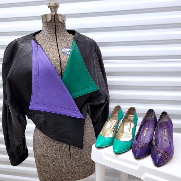 Vintage 1980s Dero Rocco Leather Jacket Retro M - Picture 11 of 12